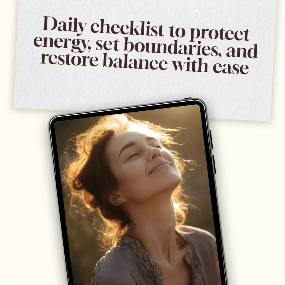 Emotional Energy Boundary Routine Checklist | Digital Download Self Care Guide | Printable eBook for Energy Protection, Mindfulness, Stress Relief & Healthy Boundaries