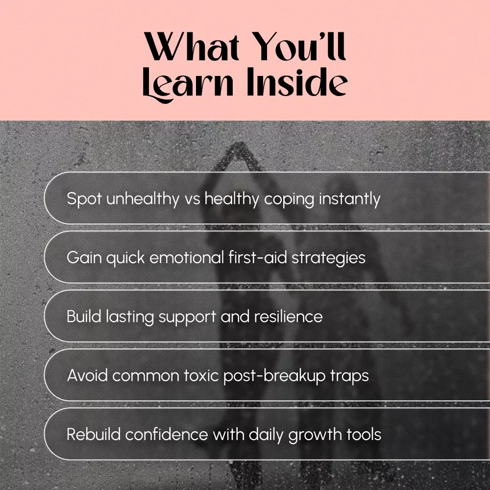 Breakup Cleanse: Your Guide to Healthy Healing vs Toxic Coping | Breakup Hygiene vs Toxic Coping Cheat Sheet | Self-Care Digital Download Guide for Emotional Healing