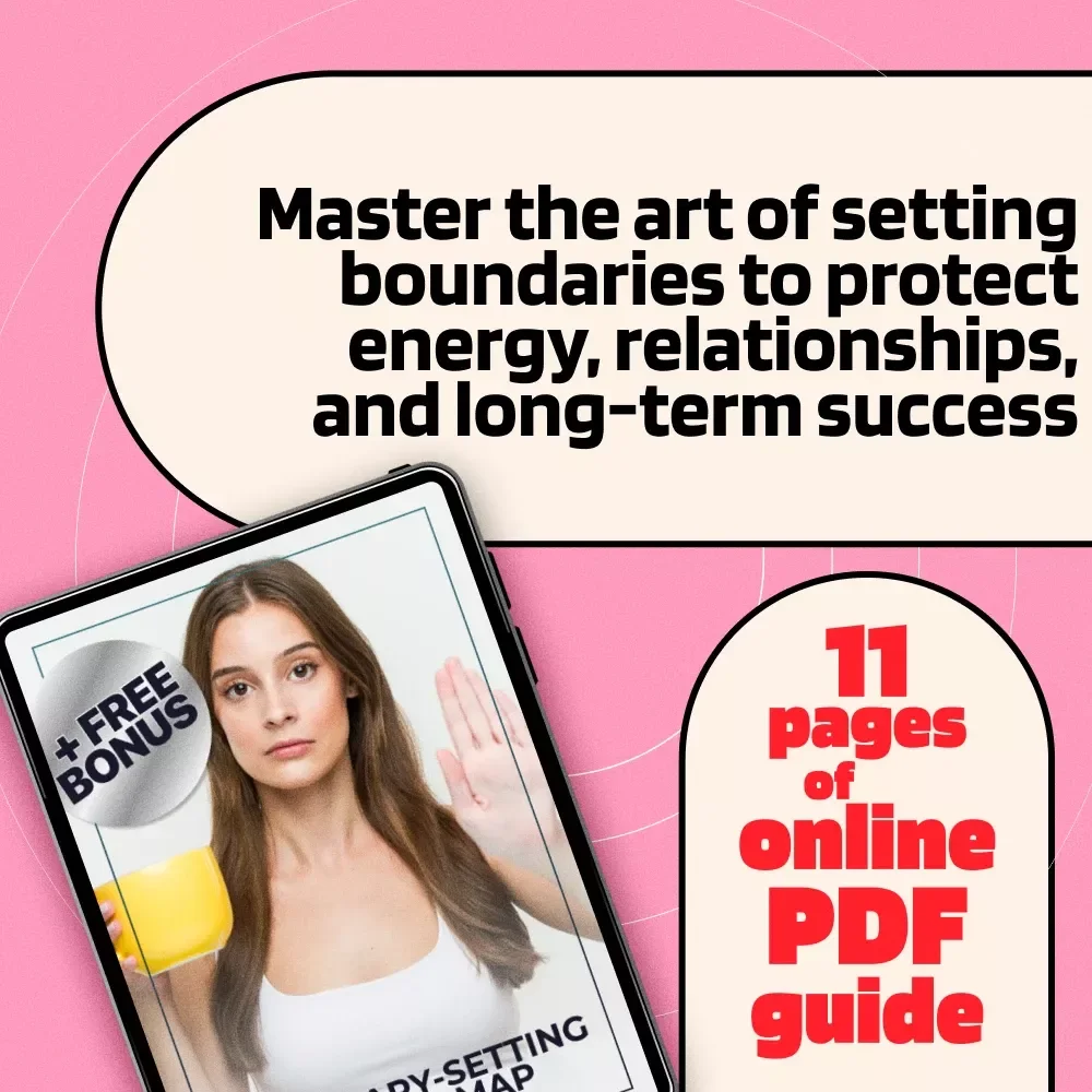 Boundary-Setting Clarity Map | Digital Guide for Saying No, Communicating Boundaries & Protecting Energy | Printable Self-Help eBook