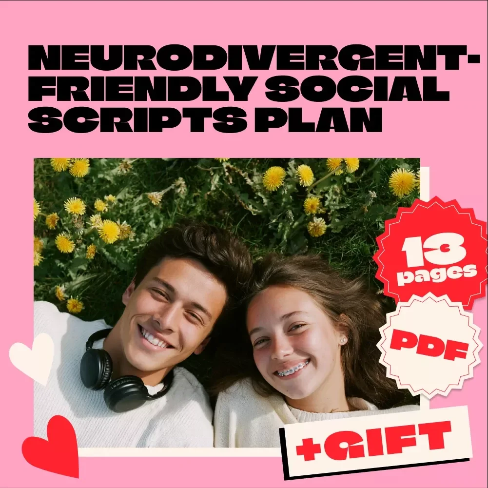 Neurodivergent-Friendly Social Scripts Plan | Digital Guide for Social Skills, Communication Support & AI Tools for Everyday Conversations