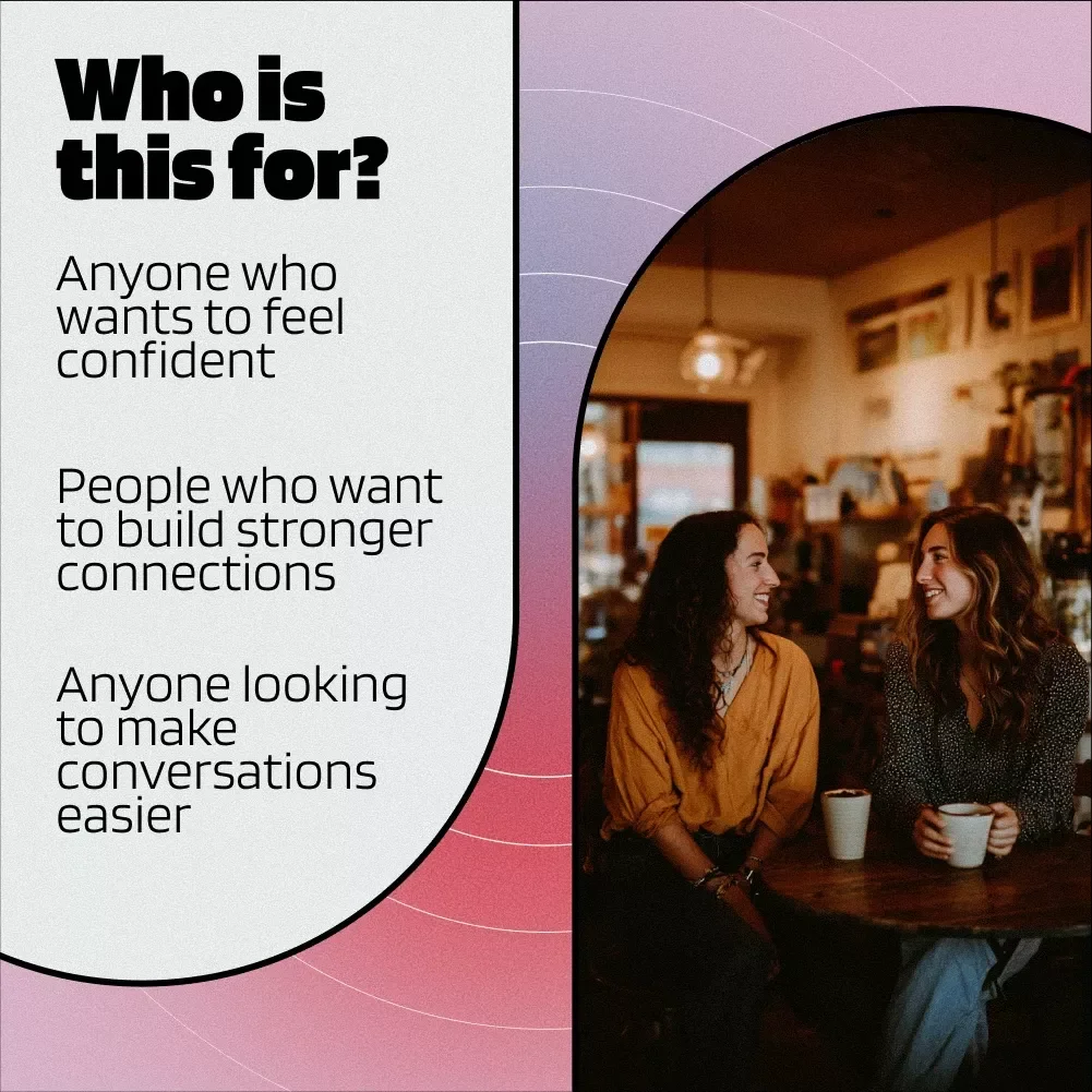 Small Talk Starter Pack: 50 Openers That Work | Conversation Skills eBook, Digital Download Guide, Networking & Social Confidence Checklist