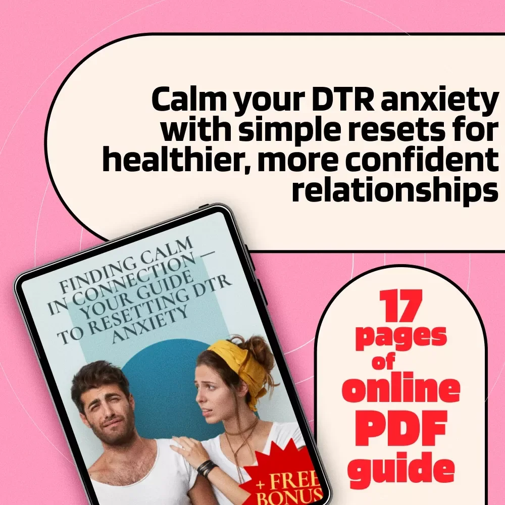 Finding Calm in Connection — Your Guide to Resetting DTR Anxiety | Digital Download Guide for Anxiety Relief, Self-Help eBook & DTR Anxiety Reset Routine