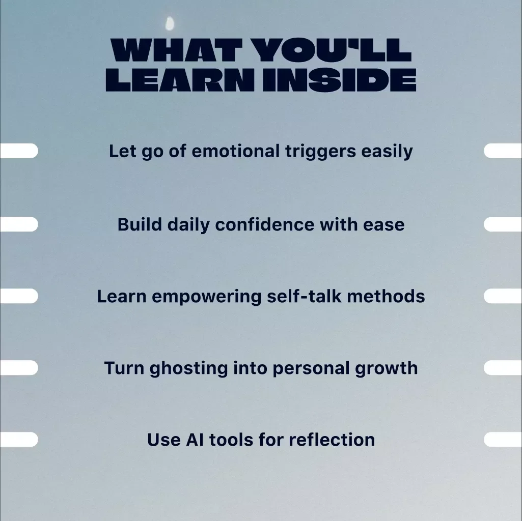 Post-Ghosting Confidence Reset Map | Digital Self-Help Guide | Confidence Building eBook | Emotional Healing Checklist & AI Journaling Prompts