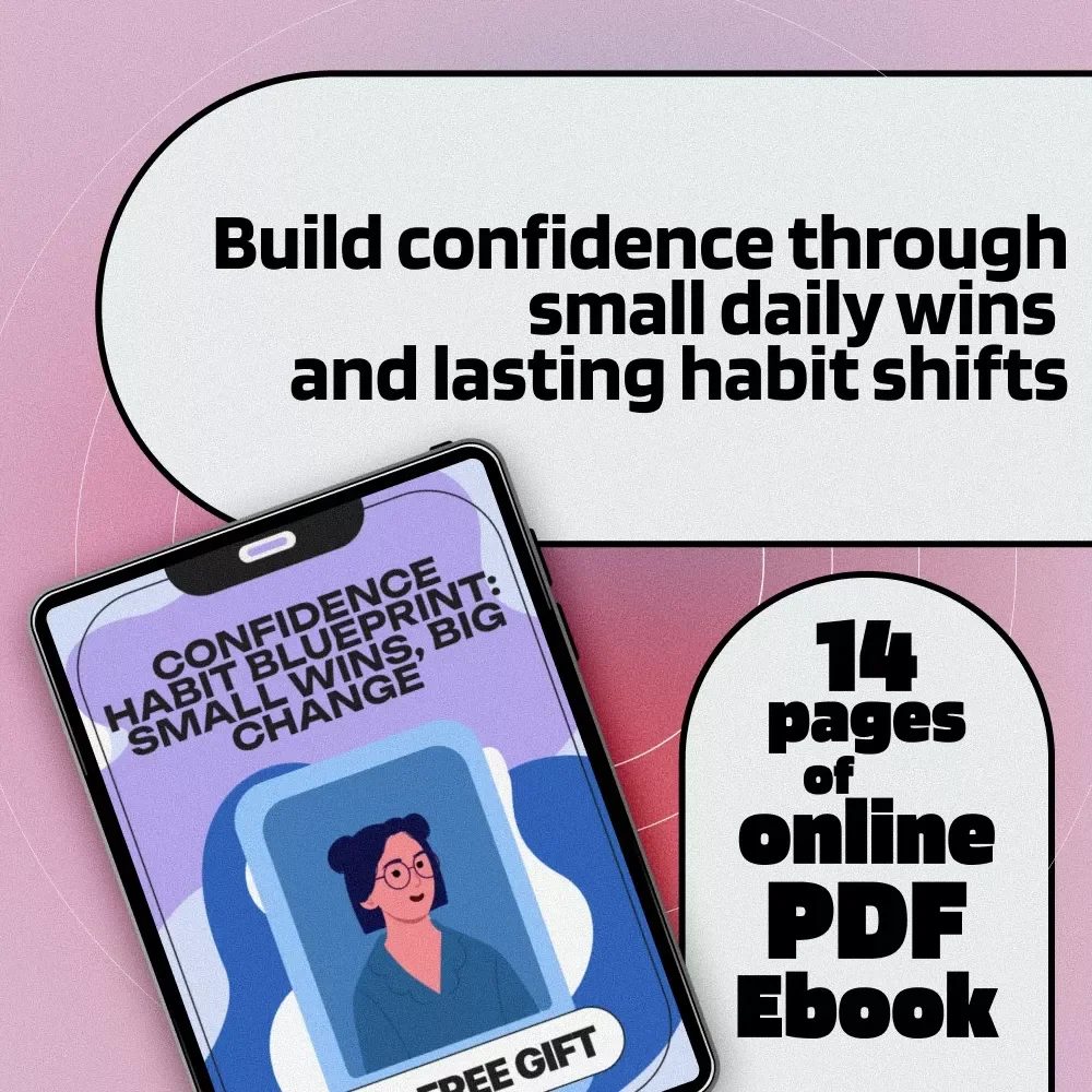 Confidence Habit Blueprint: Small Wins, Big Change | Self-Improvement Ebook, Digital Download Guide for Building Daily Confidence Habits, Personal Growth & Mindset Transformation