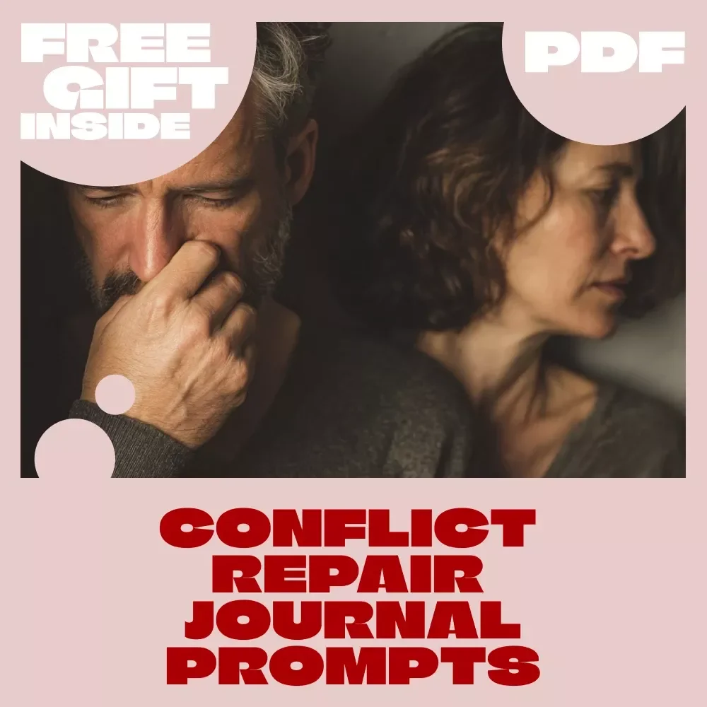 Conflict Repair Journal Prompts | Digital Download Checklist for Healing Conversations, Reflection & Relationship Repair