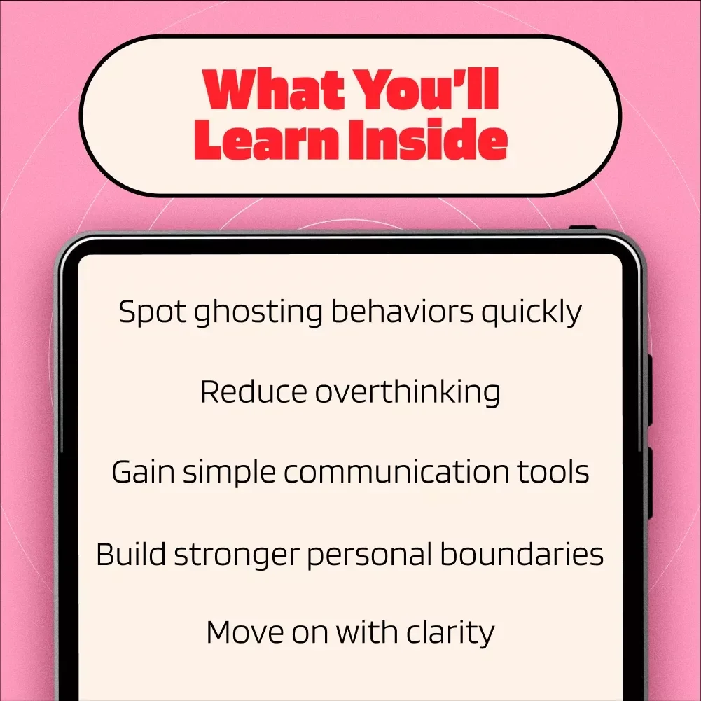Ghosting or Just Busy? A Quick Clarity Guide | Digital Download Relationship Guide, eBook, Checklist for Understanding Communication, Spotting Signs, and Setting Boundaries