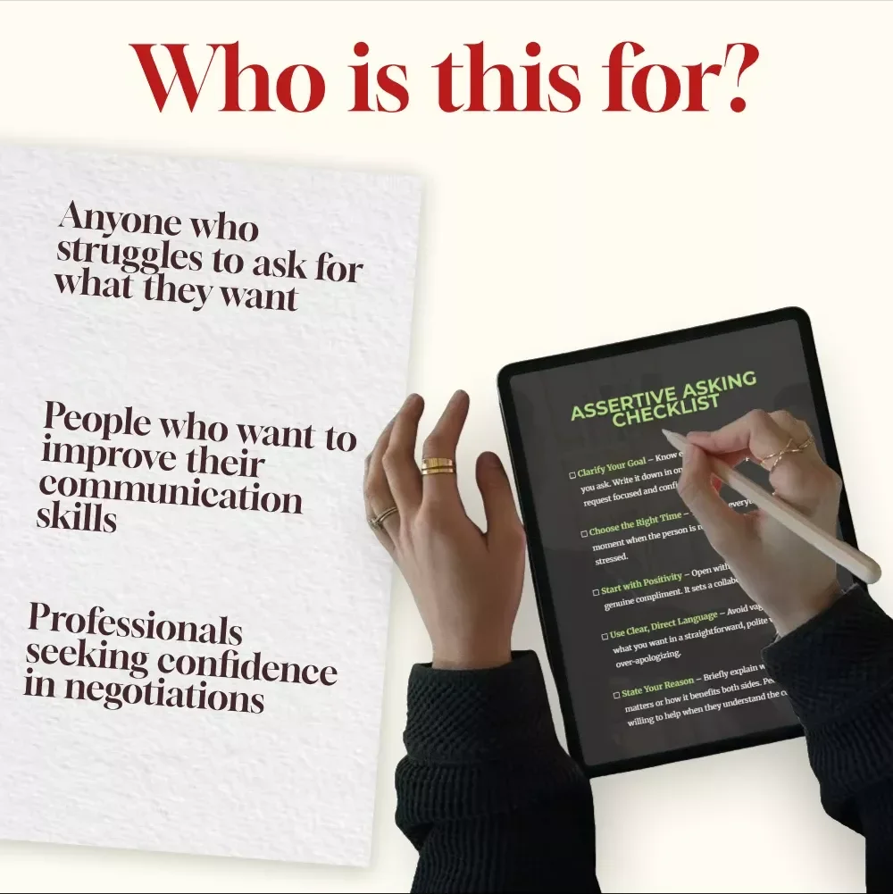 Assertive Asking Checklist – Master the Art of Confident Communication and Get What You Want