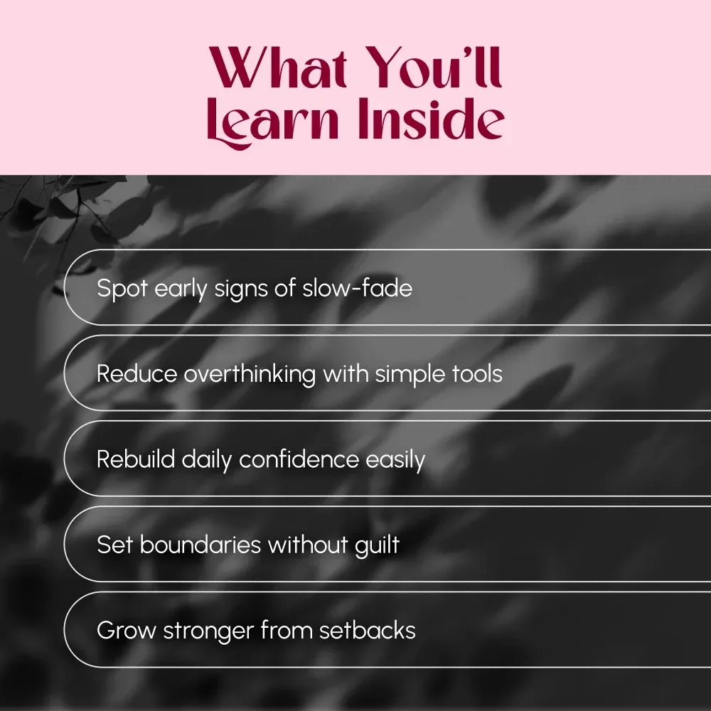 Confidence on Pause: How to Stay Strong When Someone Slowly Fades Away | Ebook Guide on How to Protect Confidence During a Slow-Fade, Self-Growth, Boundaries & Resilience
