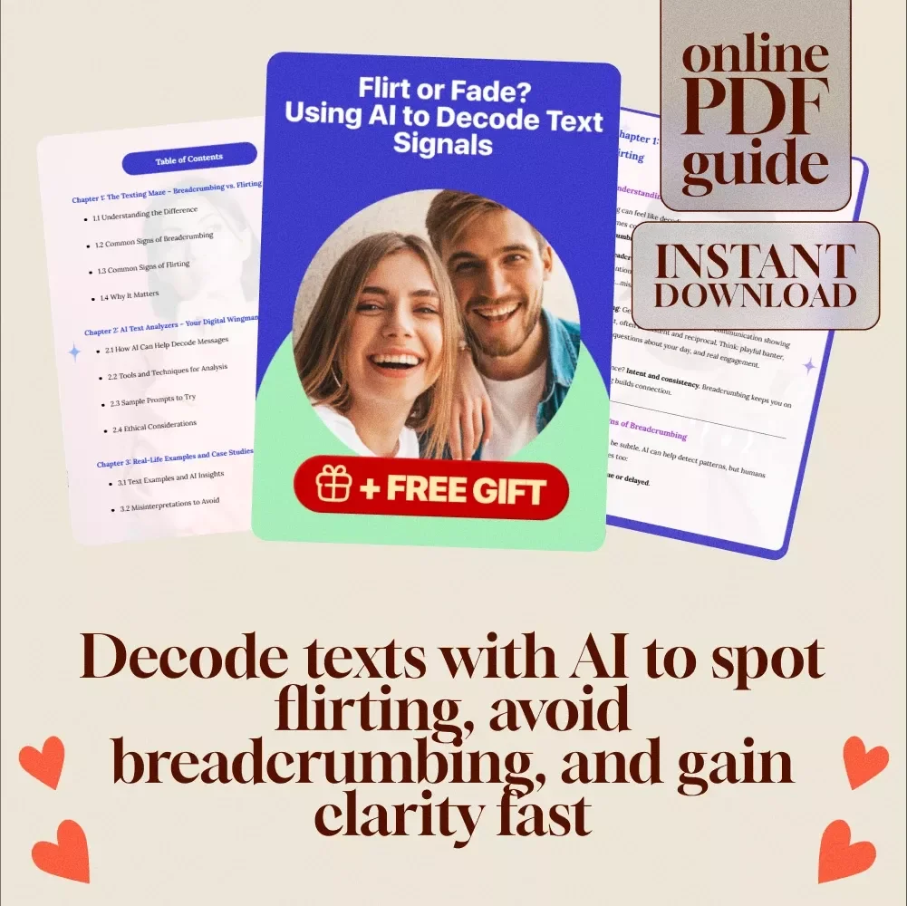 Flirt or Fade? Using AI to Decode Text Signals | Digital Guide, eBook & Checklist for Modern Dating, Relationships & Messaging Insights | KEYWORDS