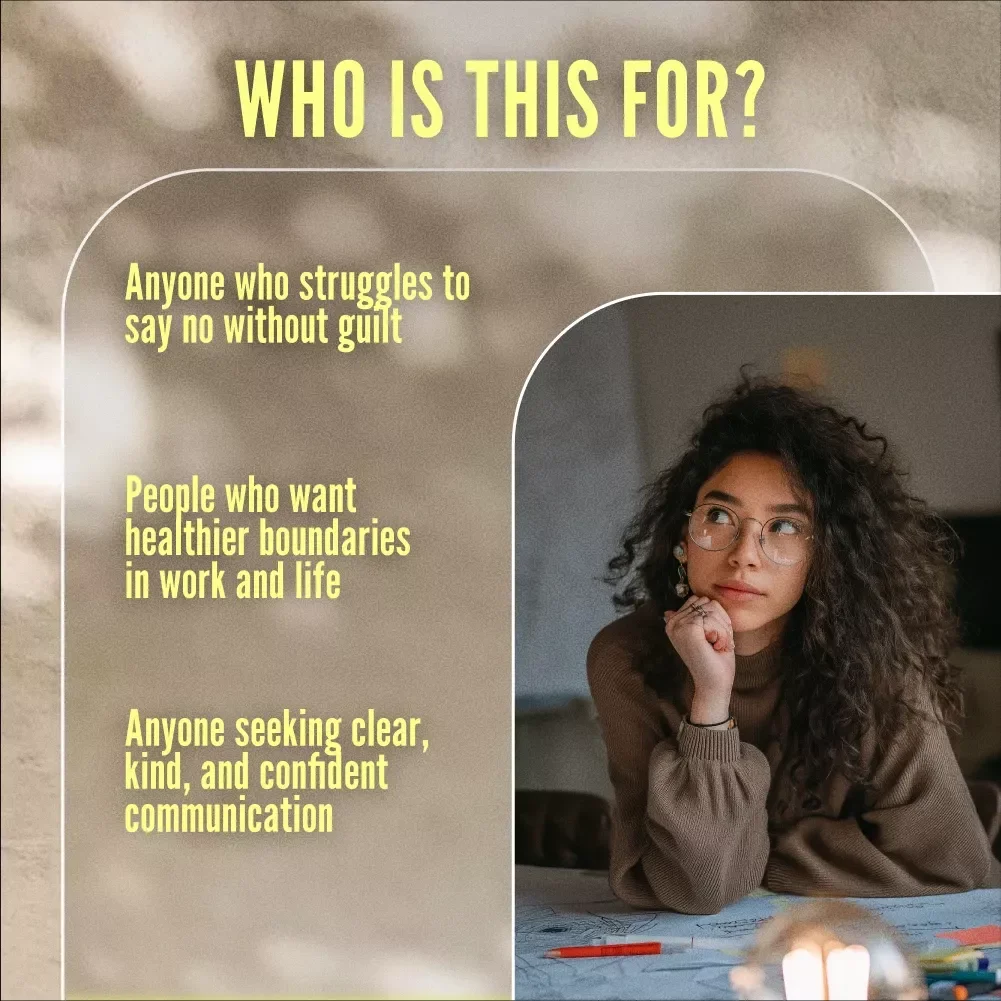 Kind But Firm Conversation Scripts to Say No Checklist | Digital Download Guide for Polite Refusals, Boundaries, and Self-Care