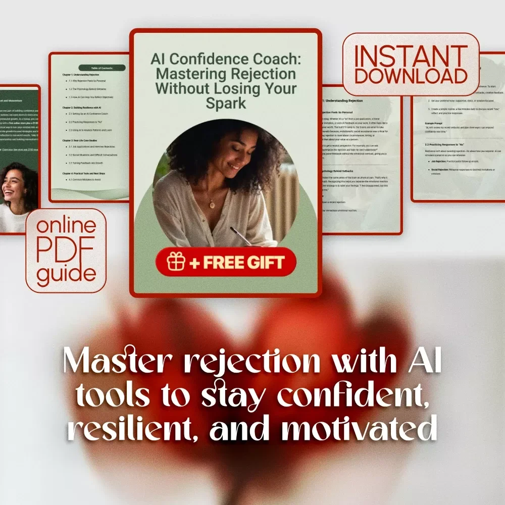 AI Confidence Coach: Mastering Rejection Without Losing Your Spark | Digital Guide for Building Resilience, Practicing Handling Rejection & Boosting Confidence with AI Tools