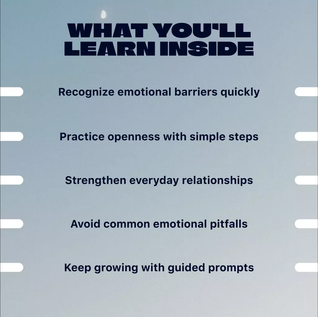 Unlocking Your Heart: A Simple Path to Emotional Openness | Emotional Openness Starter Guide | Digital Download Self-Help Guide