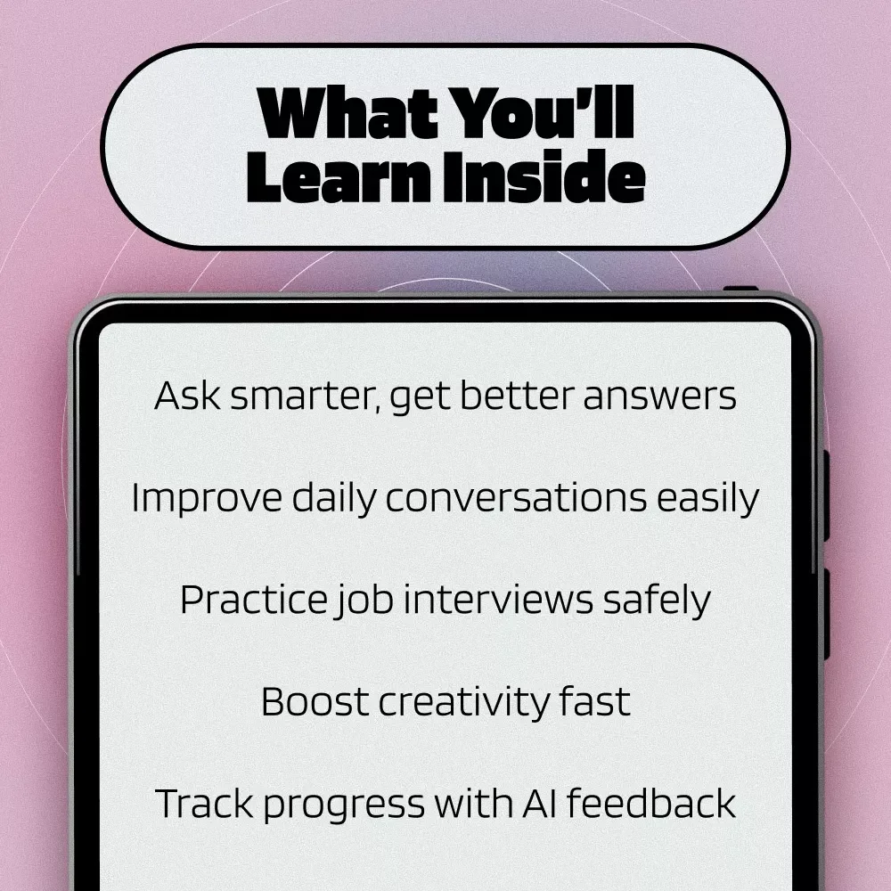 Chat Smarter: Your AI Practice Guide to Real-World Skills | Digital AI Chat Practice Guide, Build Real Skills eBook, Conversation Training Checklist