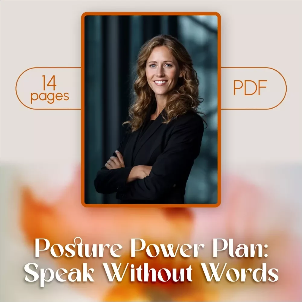 Posture Power Plan: Speak Without Words | Digital eBook Guide for Confident Body Language, Professional Presence, and Better Communication Skills