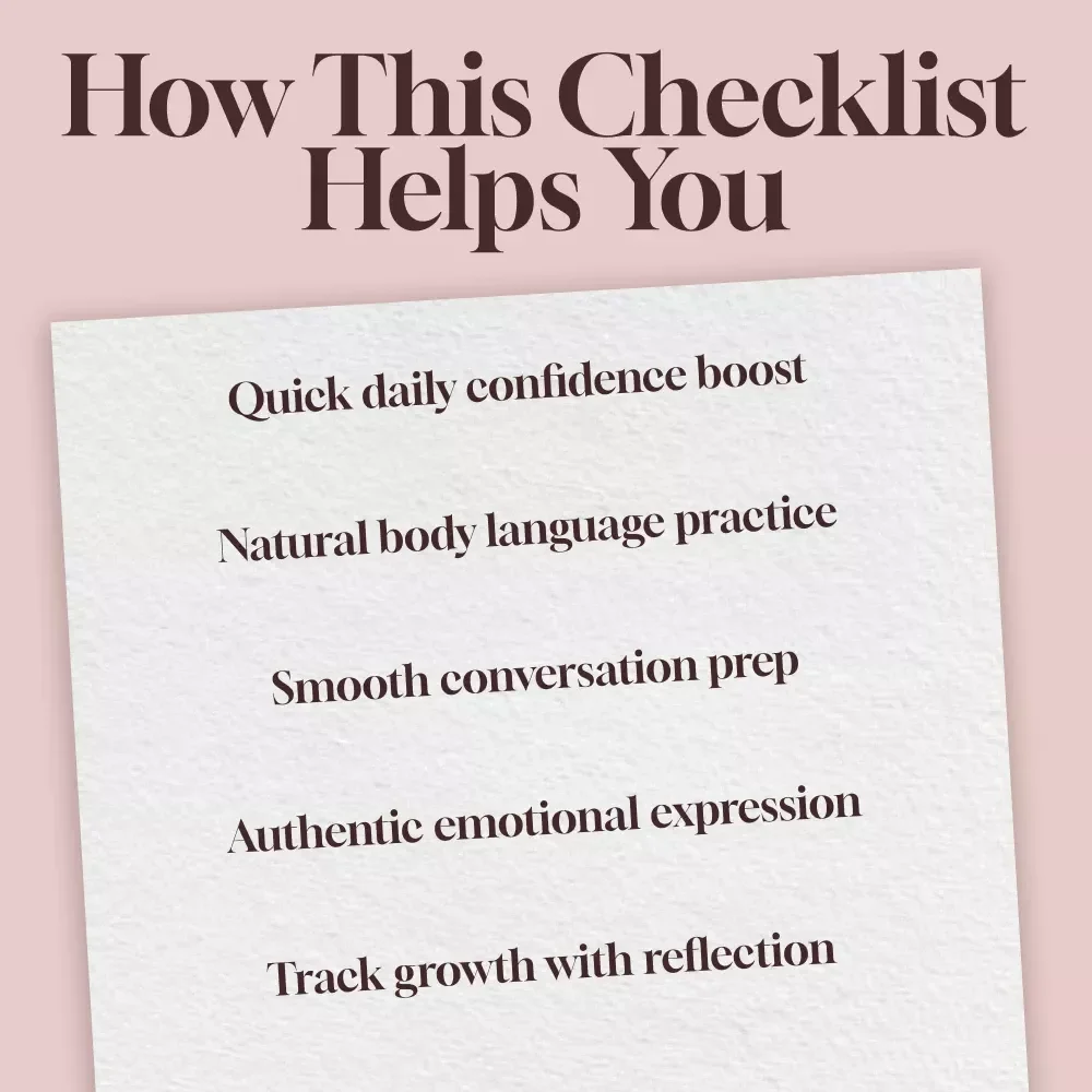 Mirror Magic Checklist: Build Social Ease with Daily Reflection | Digital Download Self-Confidence Guide | Mirror Habits for Social Ease | Social Skills eBook & Printable PDF