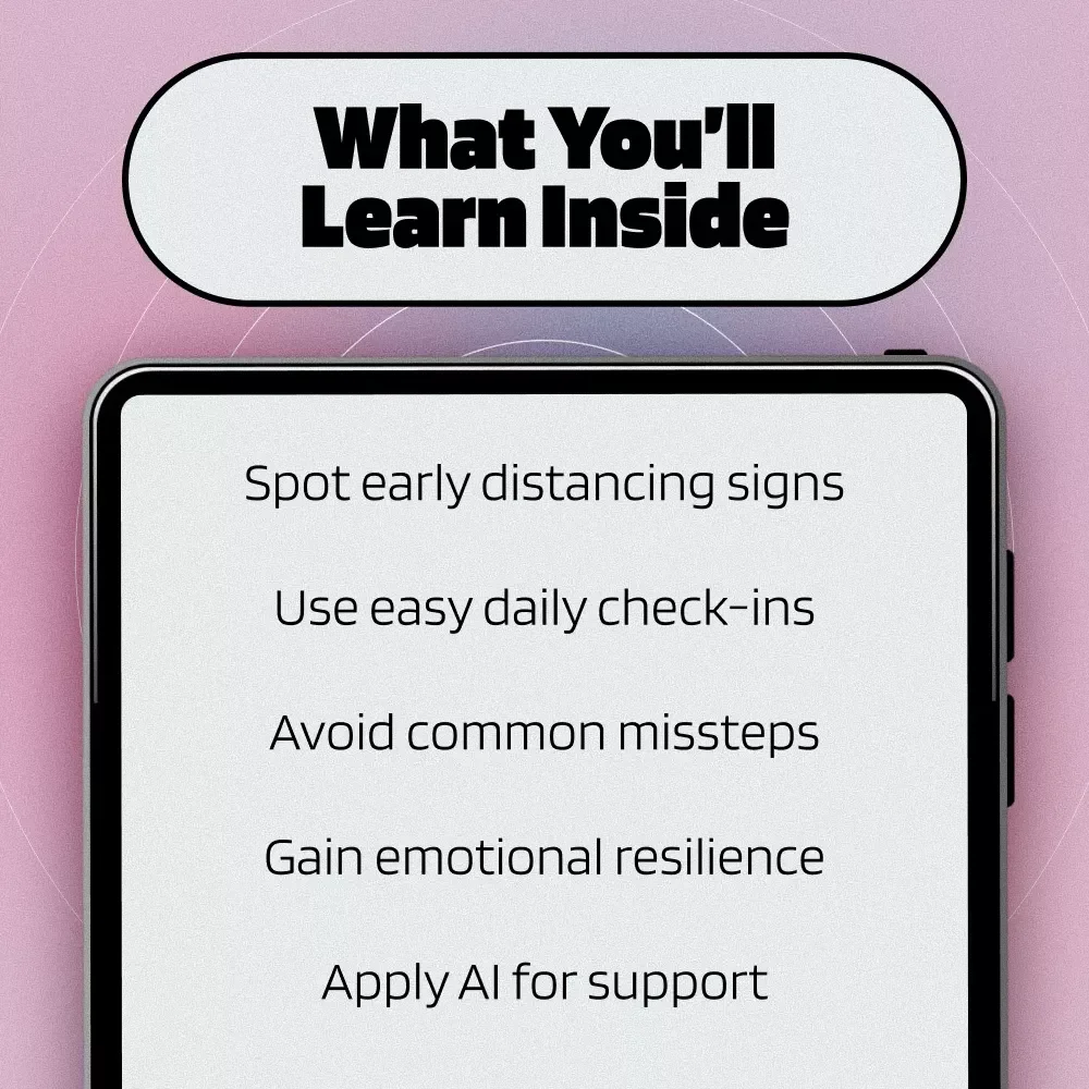 Signals & Space: Your Daily Check-In Guide to Detecting Distance in Relationships | Digital Download Guide | Daily Check-In Guide: Are They Pulling Away?