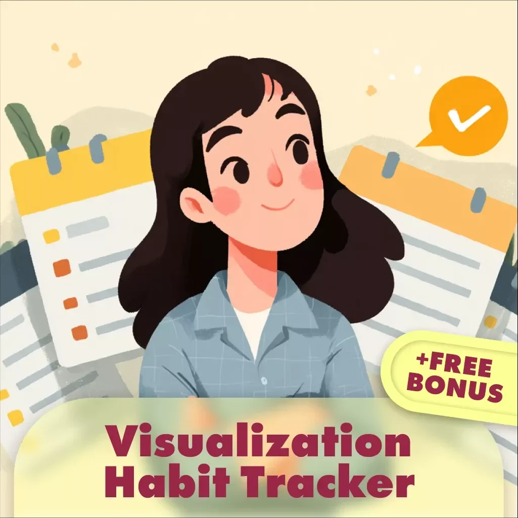 Visualization Habit Tracker: Picture Your Wins | Digital Download Guide, eBook & Checklist for Daily Success Visualization | Self-Improvement Tool for Motivation & Productivity | TYPE | KEYWORDS