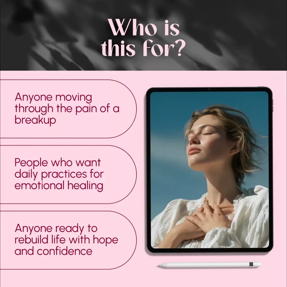 Mending the Heart: A Gentle Guide to Healing After Heartbreak | Digital Guide for Healing Routines for Heartbreak Recovery, Self-Care eBook, Emotional Healing Checklist