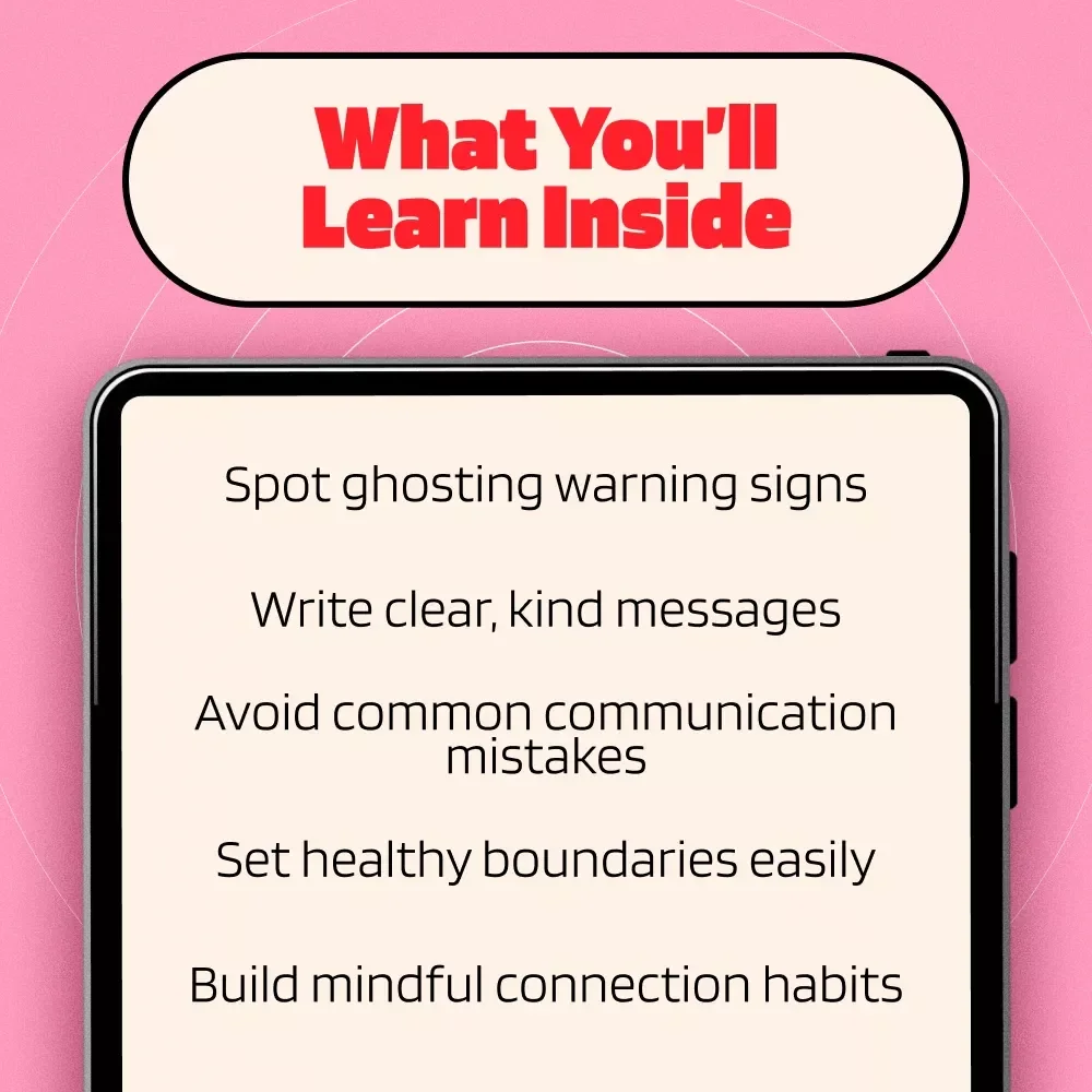 How to Stop Ghosting Others Gently and Mindfully | Digital Download Guide for Clear, Respectful Communication, Boundaries & Self-Care