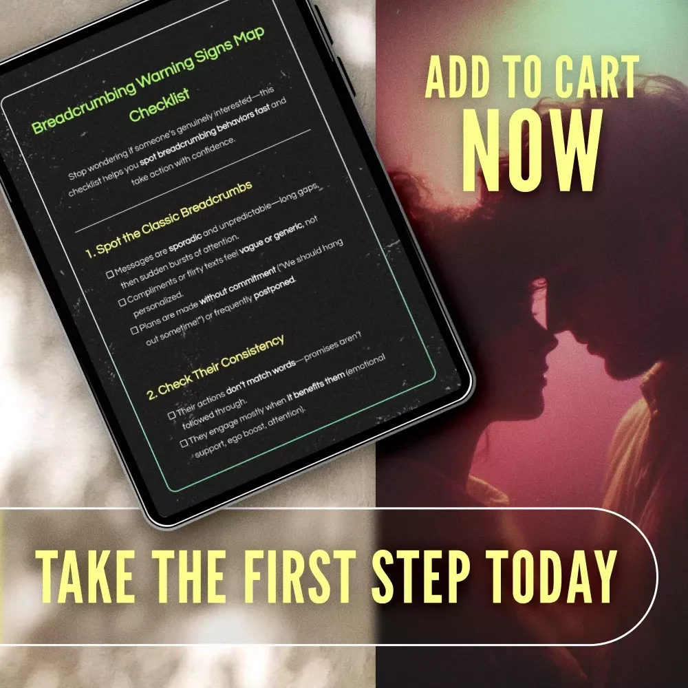 Breadcrumbing Warning Signs Map Checklist | Digital Download Relationship Red Flag Guide | Spot Breadcrumbing Behaviors Fast