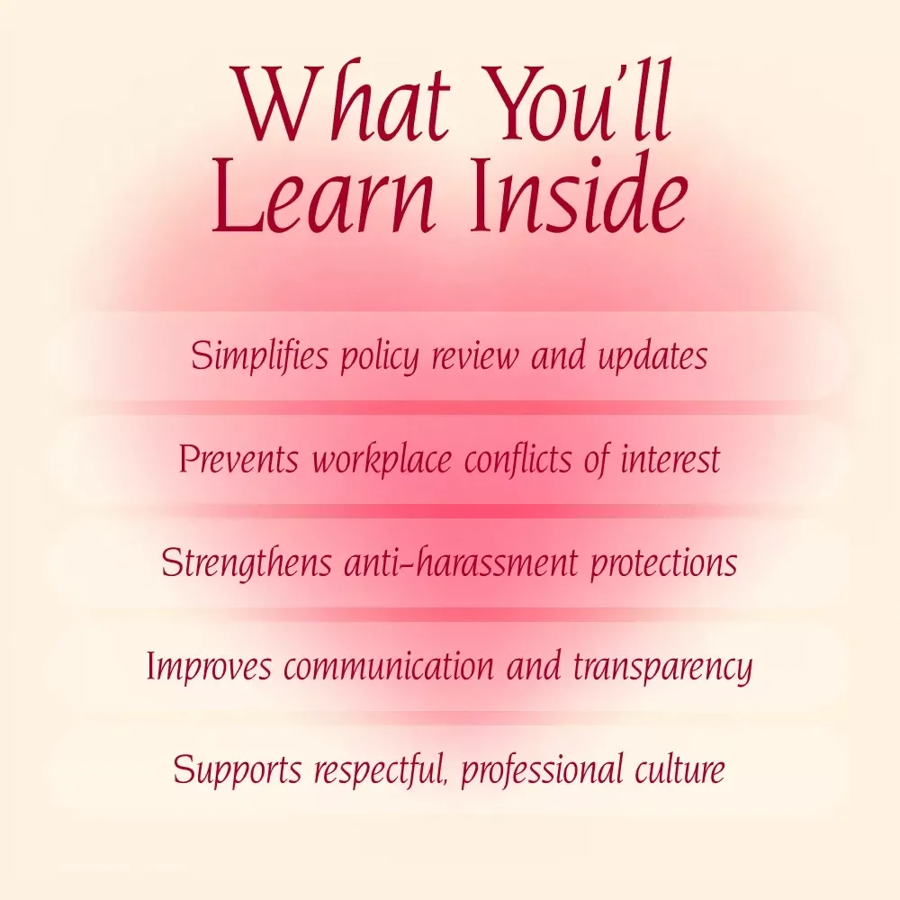 Workplace Romance Policy Checklist for Clarity and Confidence | HR Digital Download | Employee Policy Guide for Professional Boundaries & Office Relationships