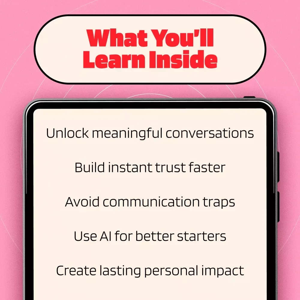 Ask Better, Connect Deeper Guide | How to Ask Questions That Spark Connection | Conversation Skills eBook for Meaningful Relationships & Deeper Conversations