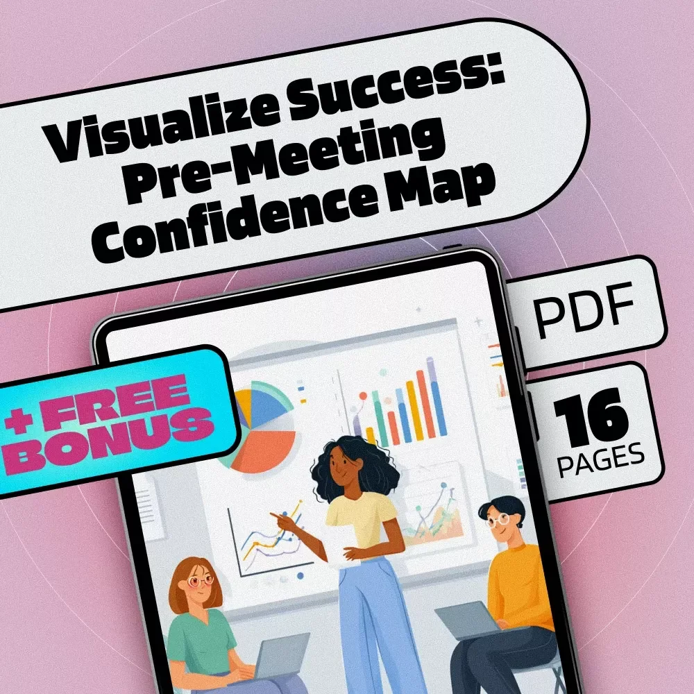 Visualize Success: Pre-Meeting Confidence Map | Ebook for Confidence, Clarity & Visualization Exercises