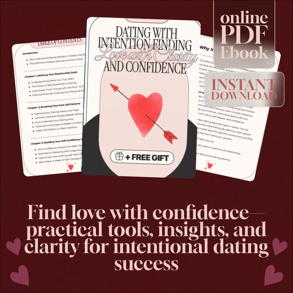 Dating with Intention Finding Love with Clarity and Confidence | Self-Help Relationship eBook | Digital Download Guide for Singles