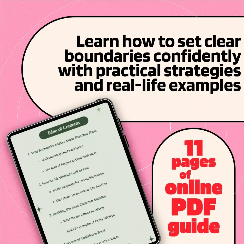 How to Ask for Boundaries Clearly: A Digital Guide for Confident Communication and Healthy Relationships