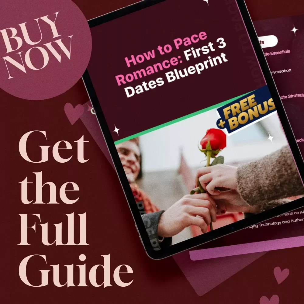 How to Pace Romance: First 3 Dates Blueprint | Digital Dating Guide for Men & Women | Relationship Building eBook | AI Dating Tips & Conversation Starters