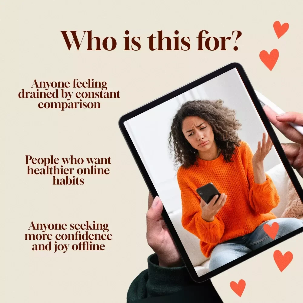 Confidence Over Comparison: Social Media Detox Plan | Digital Download Guide for Self-Worth, Mindfulness & AI Journaling