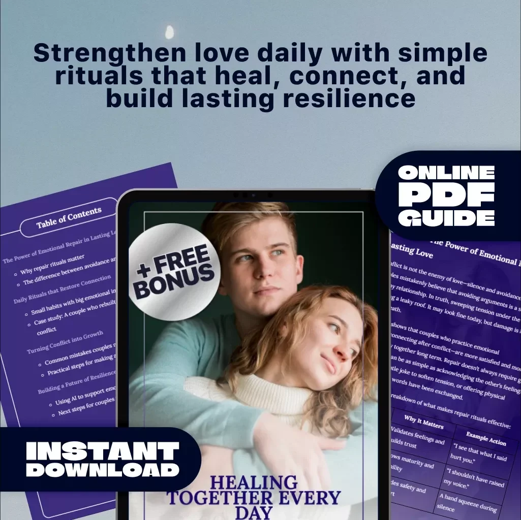 Healing Together Every Day | Emotional Repair Rituals for Long-Term Couples | Relationship Growth Guide, Digital Download, eBook for Lasting Love