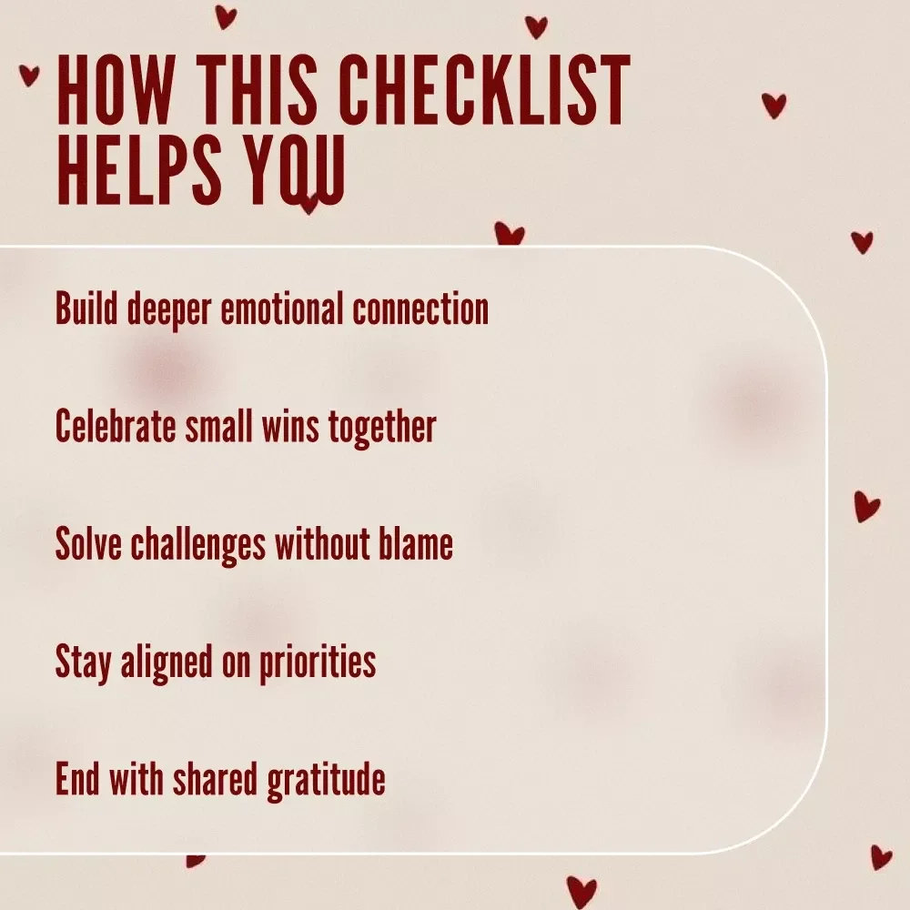 Love Sync Checklist | Weekly Compatibility Check-In Ritual for Couples | Digital Download Relationship Growth Guide