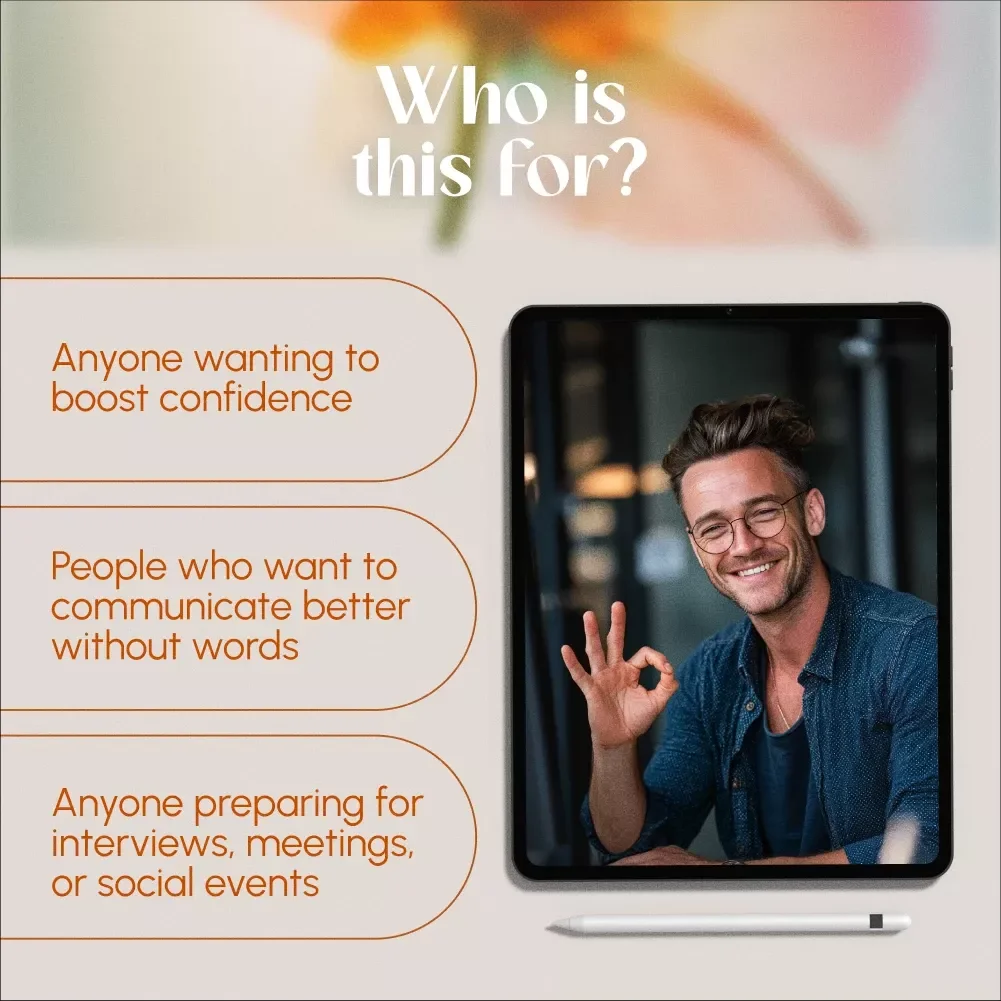 Posture Power Plan: Speak Without Words | Digital eBook Guide for Confident Body Language, Professional Presence, and Better Communication Skills