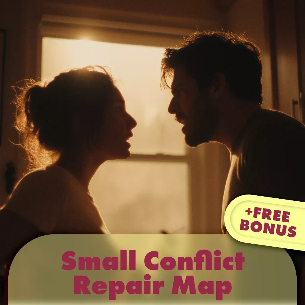 Small Conflict Repair Map: Scripts That Work | Printable Digital Download Checklist for Communication, Emotional Intelligence & Conflict Resolution