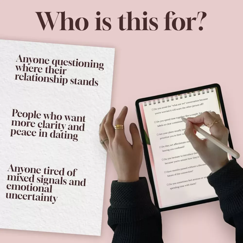 Am I in a Situationship? The Ultimate Checklist | Digital Download Guide, eBook for Clarity in Modern Dating
