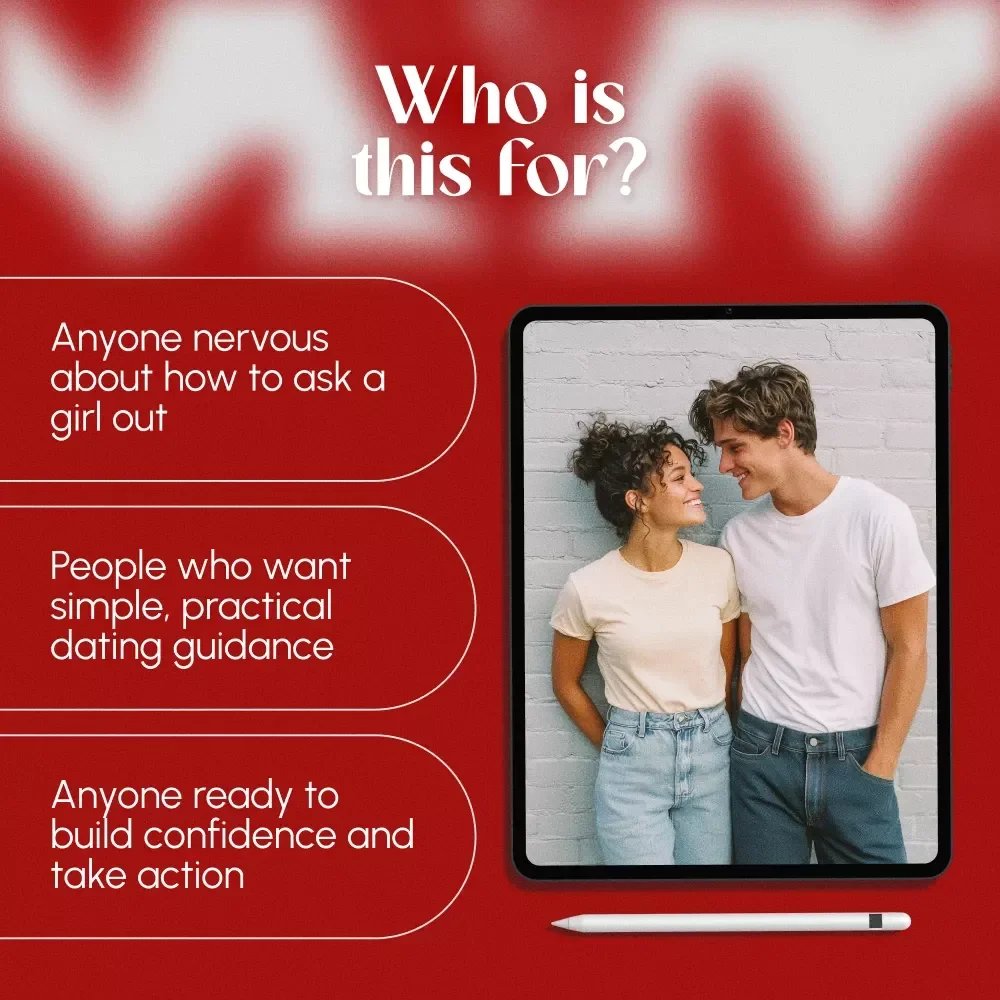 Confidently Ask Her Out: A Friendly Guide to Making Your Move | Digital Download Guide for Men | How to Ask a Girl Out with Confidence, Scripts & Tips