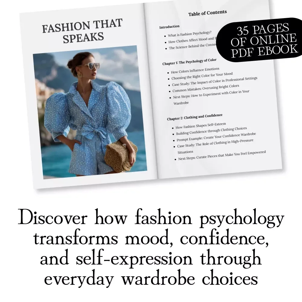 Fashion That Speaks | Ebook on Fashion Psychology: Dress to Influence Mood, Confidence & Style