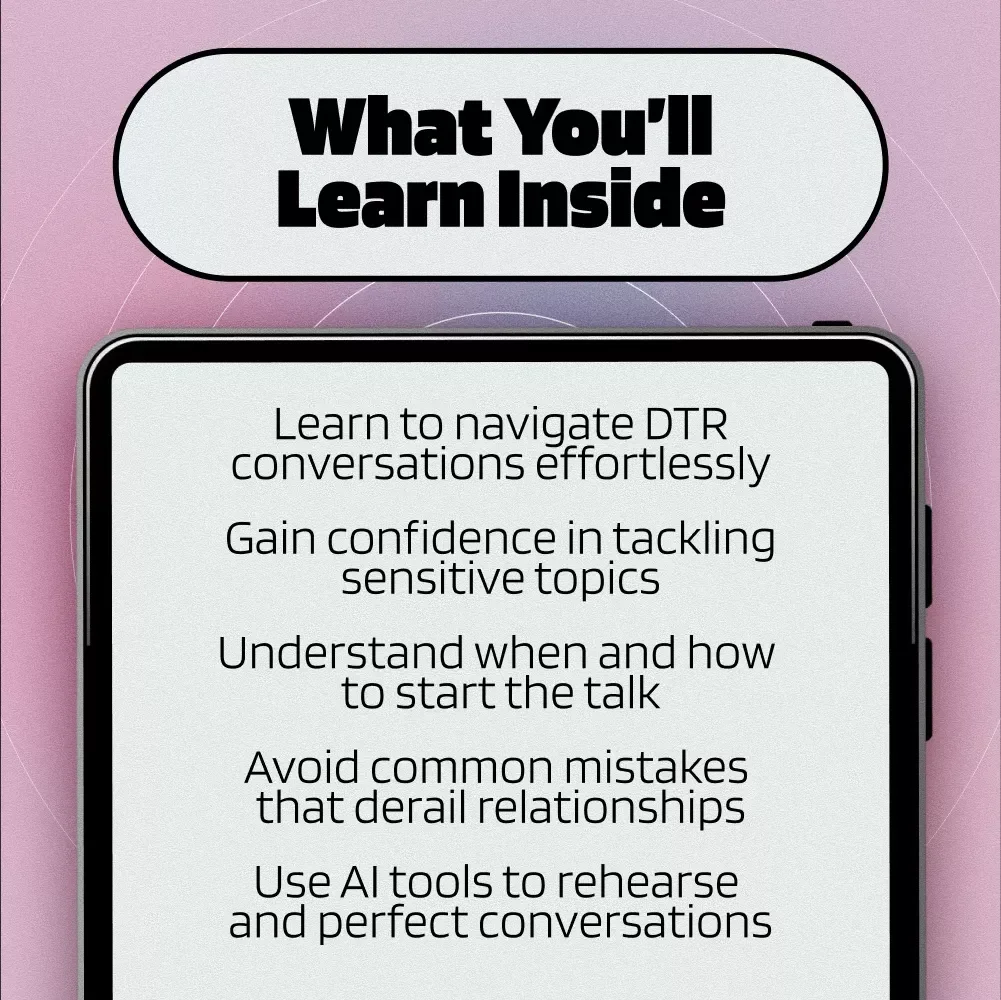 How to Define the Relationship (DTR) Without Pressure - A Helpful eBook Guide for Modern Dating