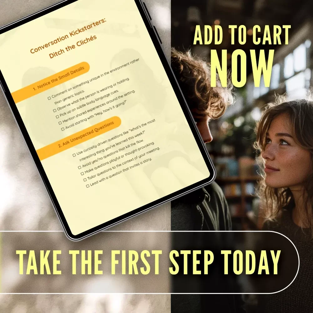 Conversation Kickstarters: Ditch the Clichés - How to Open Conversations Without Clichés - Digital Download Checklist