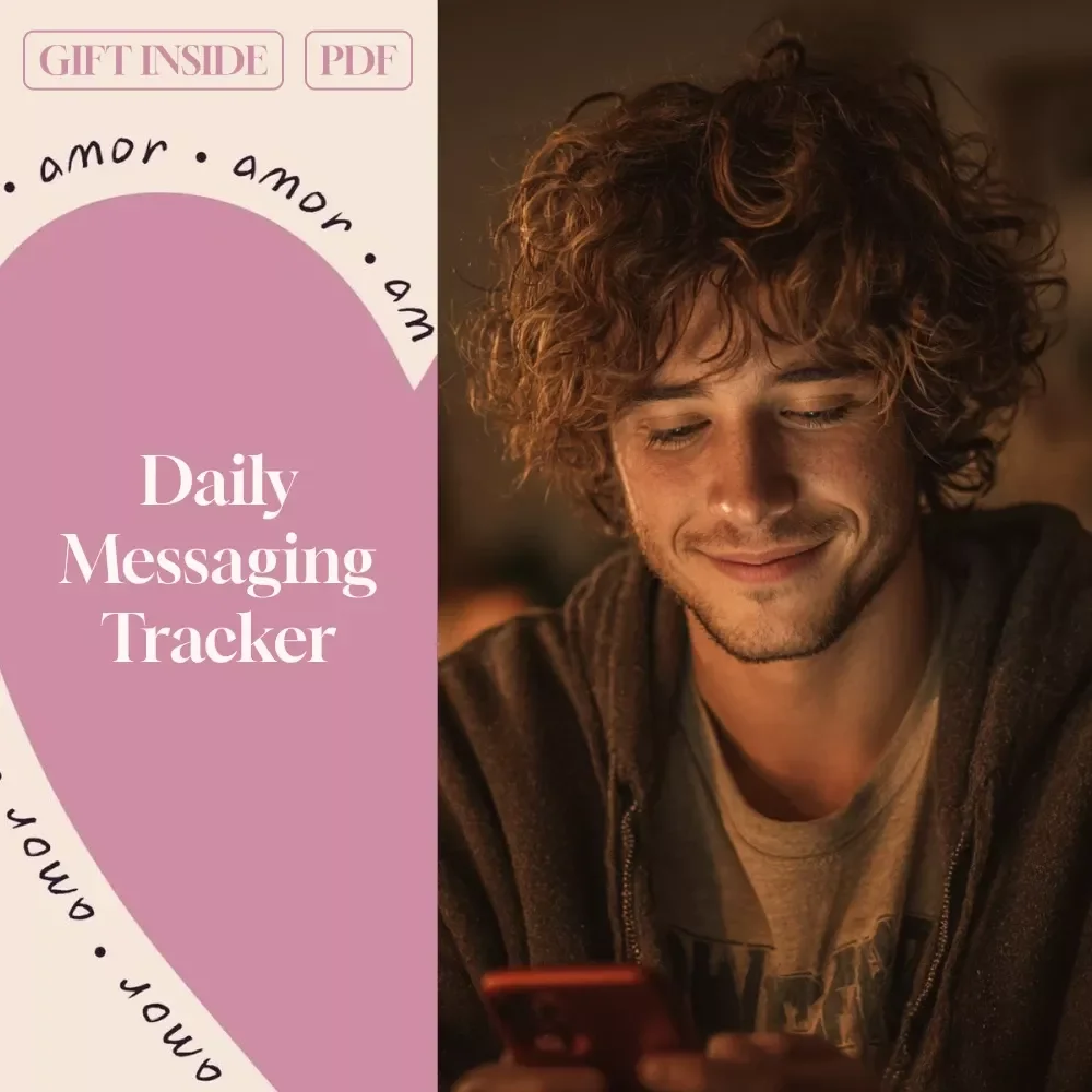 Daily Messaging Tracker: When to Text & How Much – Digital Download Checklist