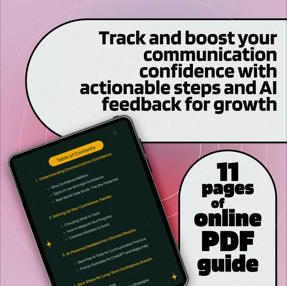 Communication Confidence Tracker with AI Feedback: Digital Guide for Building Confidence in Communication