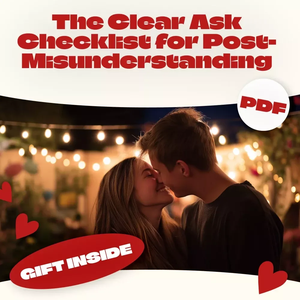 The Clear Ask Checklist for Post-Misunderstanding Moments: How to Ask for What You Need After a Misunderstanding