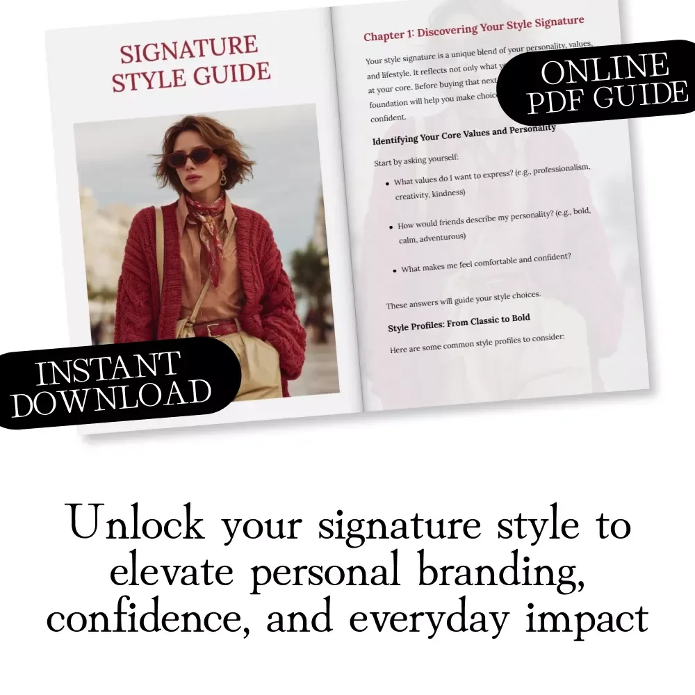 Signature Style Guide | Personal Branding Through Style Guide | Digital Download for Style, Confidence & Impact