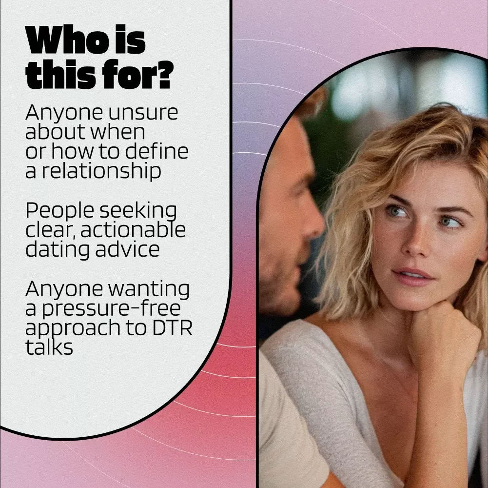 How to Define the Relationship (DTR) Without Pressure - A Helpful eBook Guide for Modern Dating