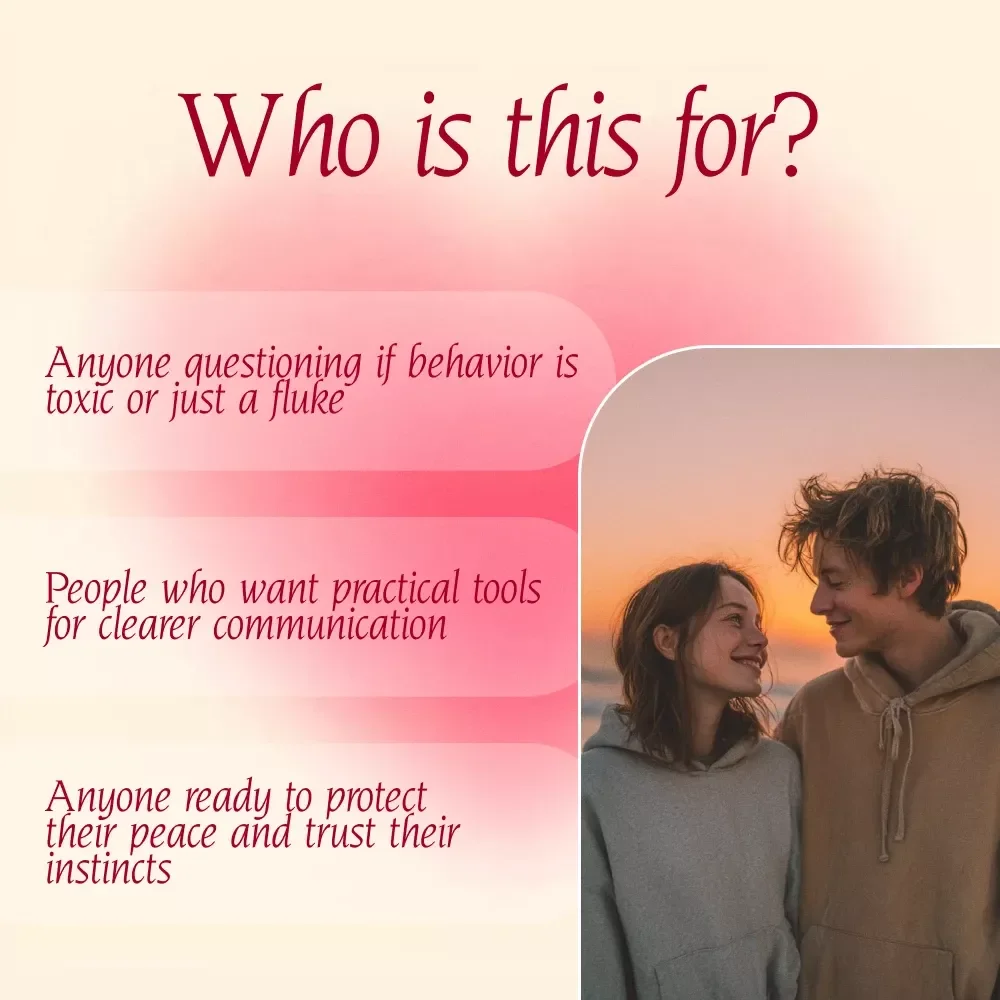 Red Flag or Just a Misunderstanding? Quick Checklist for Decoding Confusing Behavior | Digital Download | Relationship Clarity Guide, eBook, Printable PDF Checklist for Communication & Boundaries