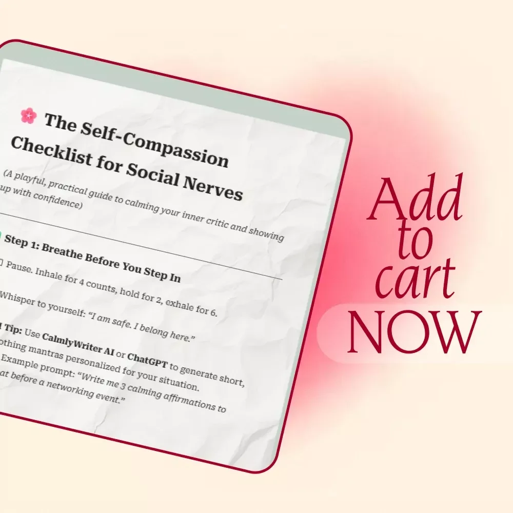 The Self-Compassion Checklist for Social Nerves | Digital Guide for Overcoming Social Anxiety and Nerves