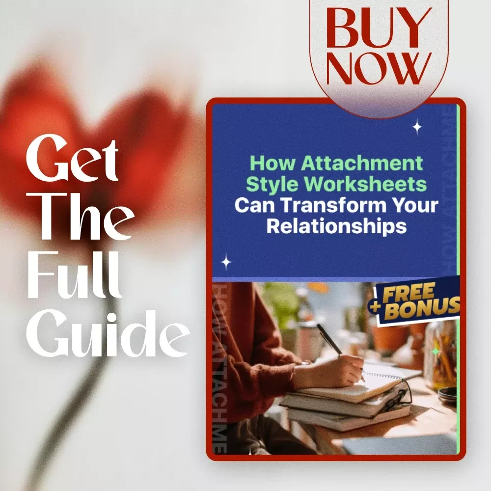 How Attachment Style Worksheets Can Transform Your Relationships | Digital Healing Guide, Self-Discovery eBook, Couples Communication Checklist