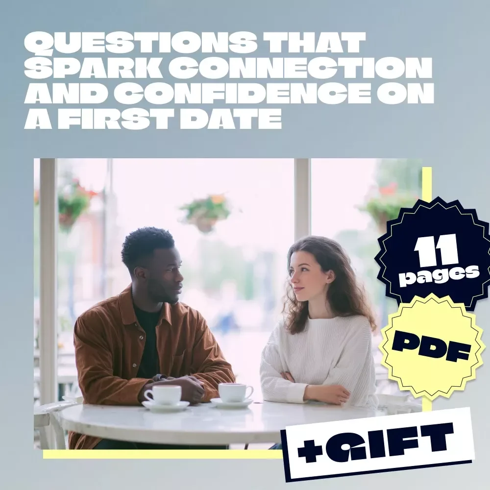 Questions That Spark Connection and Confidence on a First Date | Printable Guide | Digital Download | Things to Ask on a First Date eBook