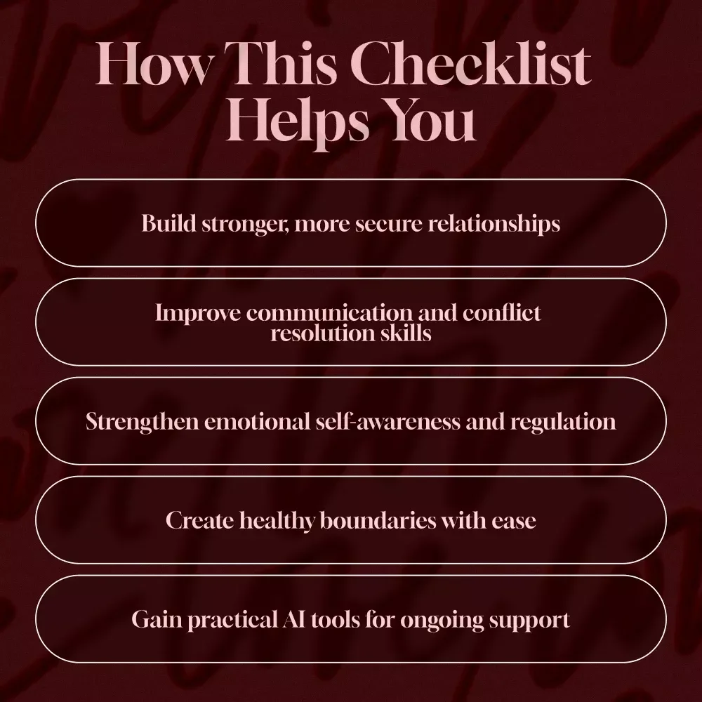 The Secure Attachment Glow-Up Checklist: Signs, Habits, and Scripts for Building Strong Relationships